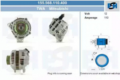 CV PSH 155568110400 -  Генератор